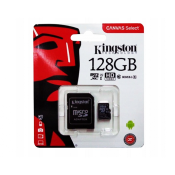 KARTA PAMIĘCI MICRO SD KINGSTON 128GB + ADAPTER