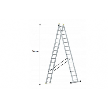 DWUSTRONNA DRABINA 5,5M ALUMINIOWA LEKKA DRABINY