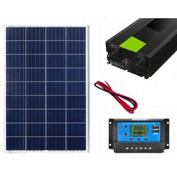 PANEL SOLARNY PRĄD NA ŁODZI CAMPING DZIAŁKA PRZETWORNICA 1500W