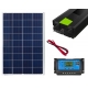 PANEL SOLARNY PRĄD NA ŁODZI CAMPING DZIAŁKA PRZETWORNICA 1500W